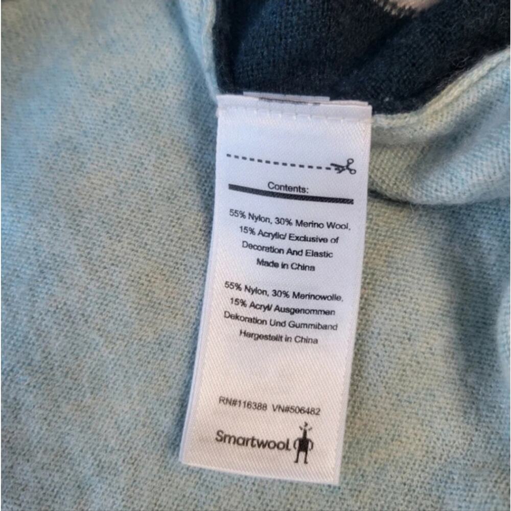 Smartwool Women's Shadow Pine Pocket Sweater Frosty Green Heather Large - Picture 4 of 8